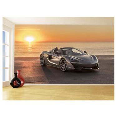 Imagem de Papel De Parede 3D Carro Mc Laren Pista Super 3,5M Car256 - Você Decor