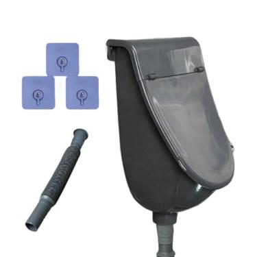 Imagem de Urinol de garagem, vaso sanitário separador de urina, mictório de parede inodoro com tampa para garagem, motorhome, trailer, dormitório, quarto masculino