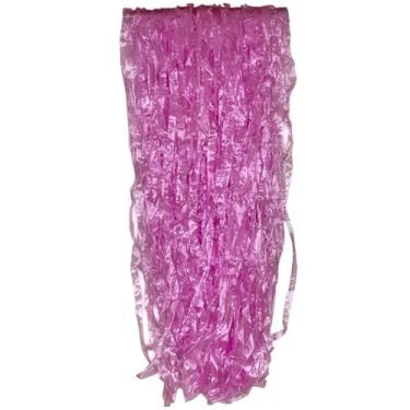 Imagem de Fita Decorativa de Ráfia Plástica 50g - Para Fantasias, Pompoms e Artesanato (Aproximadamente 1 Metro)(Rosa)