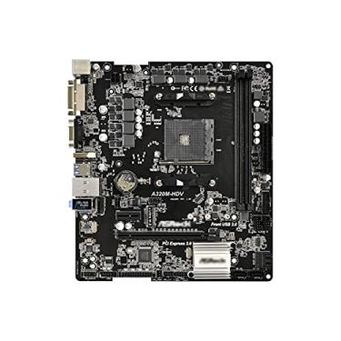Imagem de Adequado para placa mãe Asrock Super Alloy A320M-HDV Desktop A320 soquete AM4 DDR4 32G SATA3 1 Ultra M.2 USB 3.1 VGA HDMI Micro-ATXgaming Combo de placa-mãe