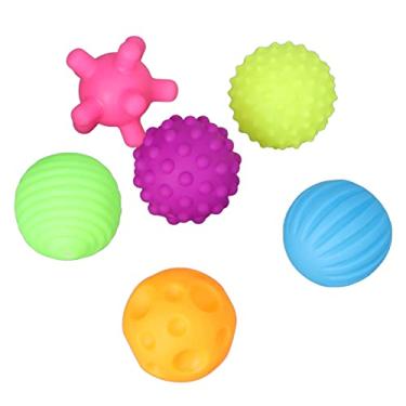 Imagem de GLOGLOW Bola Sensorial para Bebês 6 Peças, Conjunto de Bolas Texturizadas para Bebês, Brinquedos de Apertar Macios para e Crianças Pequenas, Brinquedo de Desenvolvimento de Habilidades Motoras Finas, Treinamento Sensorial de Toque Infantil Multicolorido (Colorido)