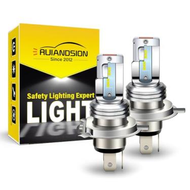 Imagem de Ruiandsion Lâmpada LED de motocicleta P43T branca 6V 12V DC 6-24V de substituição para farol de neblina de carro, sem polaridade