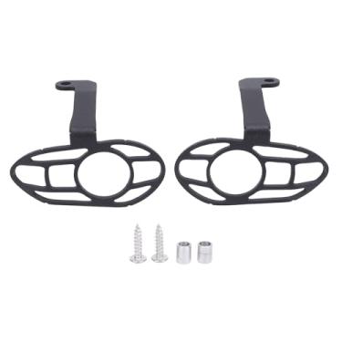 Imagem de Aramox Tampa da Luz de Sinalização Dianteira da Bicicleta a Motor, Proteção Protetora de Liga de Alumínio Preta para PG 1 2023, Com Instalação Rápida, Design à Prova de Impacto