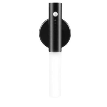 Imagem de Luminária LED Portátil Bastão Recarregável USB Magnética – Luz Suave para Quarto, Escritório, Armário e Decoração(Preto,2)