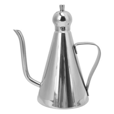 Imagem de Aramox Lata de Armazenamento de óleo à Prova de Vazamentos, Dispensador de óleo Moderno e Fácil de Lavar, Aço Inoxidável 304 para Tempero Líquido de Azeite, Fabricado Em Aço Inoxidável (350ML)