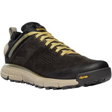 Imagem de Danner Tênis de caminhada feminino Trail 2650 de 7,6 cm – Cabedal de camurça e tecido durável com forro de malha respirável, palmilha Ortholite e sola de tração Vibram, Preto oliva/amarelo linho