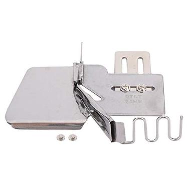 Imagem de Hemmer de costura 4 dobras, acessórios de encadernação de fita de aço inoxidável industrial para máquina de ponto fixo, máquina de costura controlada por computador, bainha de (24mm)