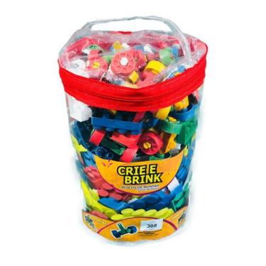 Imagem de Blocos de Montar Infantil 308 Peças Presente para Criança Crie Brink C