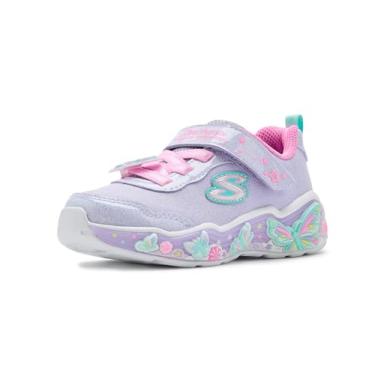 Imagem de Skechers Tênis feminino Lil Butterfly Bliss 303066n (infantil), Lavanda/Multi, 9 Toddler