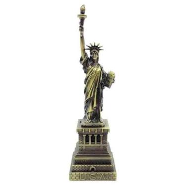 Imagem de Estátua Da Liberdade Metal 18 cm Miniatura JIAXI