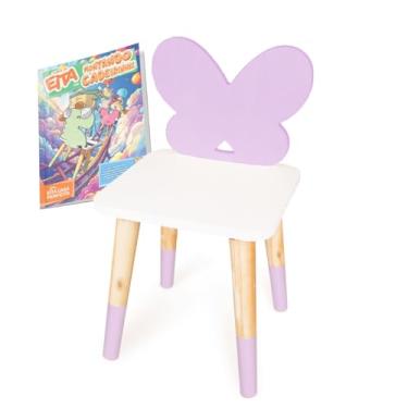 Imagem de Cadeira Infantil de Madeira Borboletinha (Lilás)