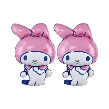 Imagem de Balões De Folha Hello Kitty Kuromi 2 Peças Decoração Fofa Para Festa D