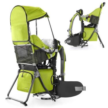 Imagem de Mochila Infantil Besery para Trilhas - Verde - Suporta até 16 Libras