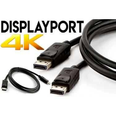 Imagem de Js Tech Cabo Displayport 1.4A G-Sync 144Hz 8K 1.8M Blindado