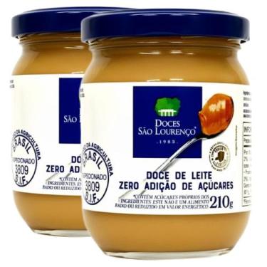 Imagem de Kit 2x Doce de Leite Diet SÃO LOURENÇO Zero Ad. Açucar 210g
