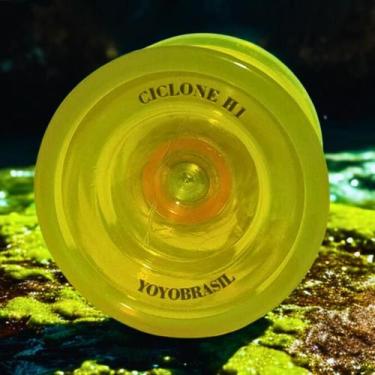 Imagem de Ioiô Profissional c/ Rolamento Yo-yo H1 Ciclone Brinquedo Retrô Cores 