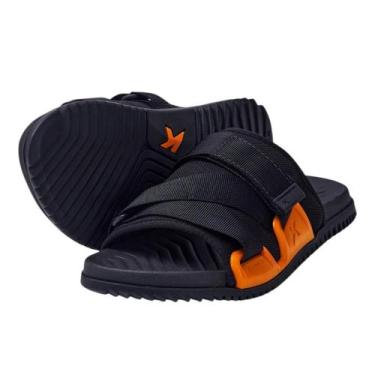 Imagem de Chinelo Kenner Hyper Z Pro Nylon Masculino Preto e Laranja, Preto, 43