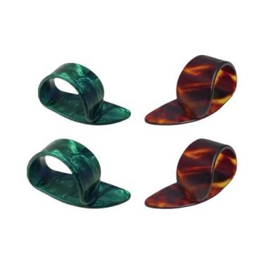 Imagem de Conjunto De 4 Acessórios Para Guitarra: Palhetas De Celuloide Colorida