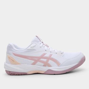 Imagem de Tênis Asics Gel-Task 4 Feminino, Branco, Bege, 37