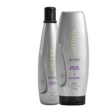 Imagem de Aneethun Shampoo + Mascara Blond System Matizante 300ml