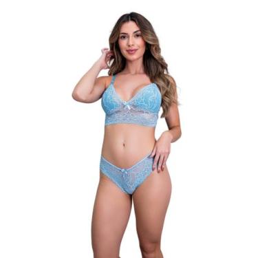Imagem de Kit 5 Conjuntos Em Renda Lingerie Atacado Sem Bojo Luxo - Qualibella, 