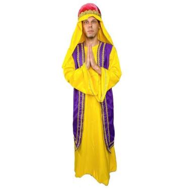 Imagem de Fantasia De Natal Rei Mago Adulto de Luxo C/Coroa - Fantasias Carol CM