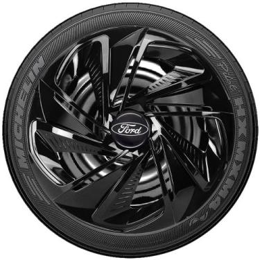 Imagem de Jogo Calota Esportiva Aro 14 Nitro Preta Ford Ka Fiesta - Elitte