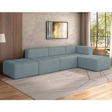 Imagem de Sofá Modulado na Caixa 5 Lugares 308cm Espuma D33 Multimóveis CR45358