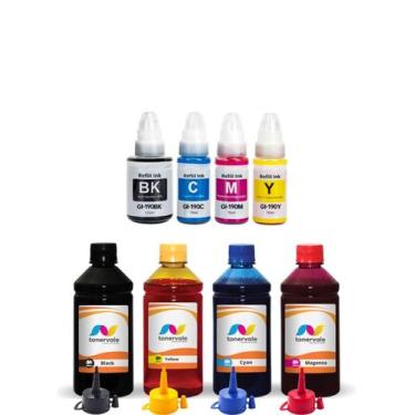 Imagem de 1L de Tinta e Refil Compatível Para Canon GM4010 de 250ml - Toner Vale