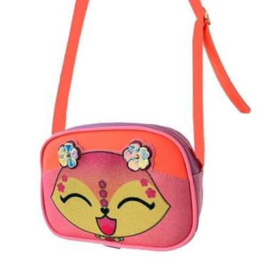 Imagem de Bolsa infantil gatinha pampili ref: 6001159, Rosa neon luz, Único 