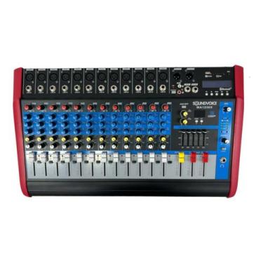 Imagem de Mesa De Som Amplificada 12c Ma1230 Soundvoice Bluetooth 500w 110v/220v