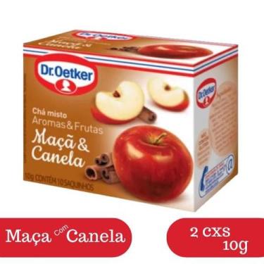 Imagem de Kit 2 Chás Maçã Canela Dr. Oetker Aromas Frutas Cx 10g
