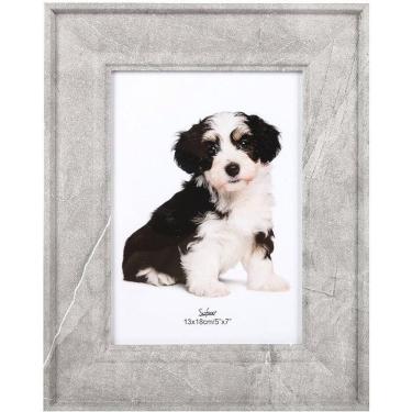 Imagem de Porta-Retrato MDF Moldura Cinza 12x18cm Vertical Horizontal Moderno Elegante Yangzi