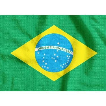 Imagem de Bandeira do Brasil em TNT 1,40x1,03m para Decoração Patriótica e Copa do Mundo Verde Supper