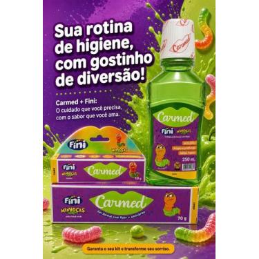 Imagem de Kit Higiene Bucal Carmed Fini  Enxaguante, Gel Dental e Hidratante Lab