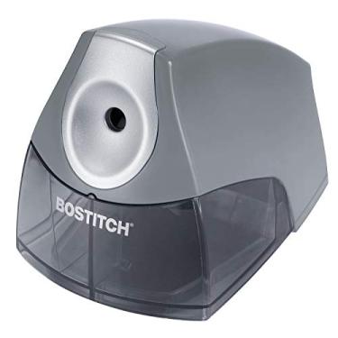 Imagem de Bostitch Apontador de lápis elétrico pessoal de escritório, motor potente sem paradas, bandeja de aparas de alta capacidade, cinza (EPS4-KTGRAY)
