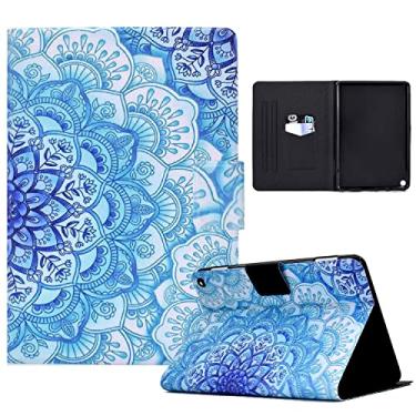 Imagem de Estojo para o novo Kindle Fire HD 8/8 Plus (10ª geração 2020), leve Smart Shell PU couro ajustável Capa protetora com recurso de despertar/repouso automático-vintage flower