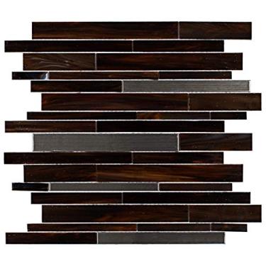 Imagem de CR1578 Pastilha de Vidro com Resina Caravaggio Marrom Escuro