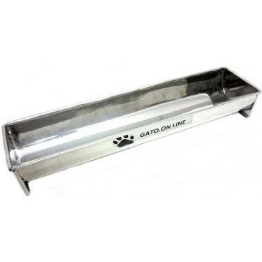 Imagem de Comedouro Gato Online Tipo Calha de inox 