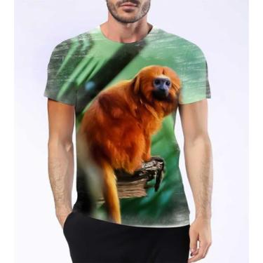 Imagem de Camisa Camiseta Mico Leão Dourado Primata Mata Atlântica 1 - Estilo Kr