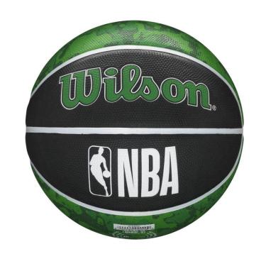 Imagem de Bola De Basquete Nba Team Tiedye Boston Celtics Wilson Preto/Verde