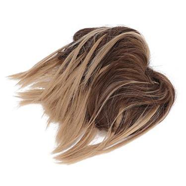 Imagem de Extensões de Cabelo Elásticos de Cabelo, Coques de Cabelo Bagunçado Pedaço de Cabelo Coque de Cabelo Bagunçado Elástico de Cabelo Trançado Coque de Cabelo Bagunçado para Festa para Escola para (Q17-18T10#)