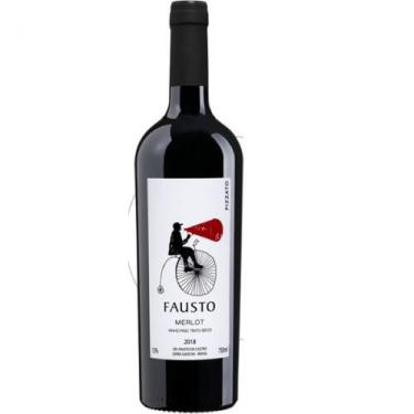 Imagem de Vinho Rose Brasileiro Fausto Merlot (750ml) - Pizzato Vinhas E Vinhos