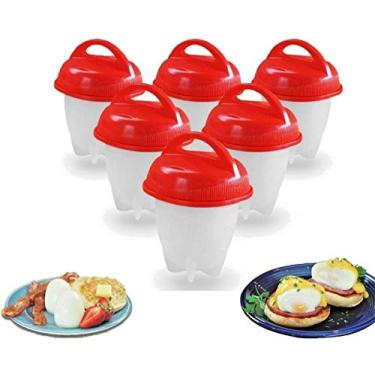 Imagem de Formas Silicone Para Diversos Preparos De Ovos Cozidos kit 6 unid