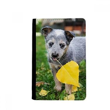 Imagem de Bonito filhote de cachorro de estimação fotografia porta-passaporte Notecase Burse capa carteira porta-cartões