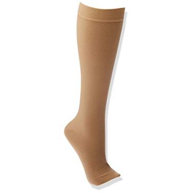 Imagem de Meia Compressiva Panturrilha ¾ Angio, Ortho Pauher, Nude, Médio