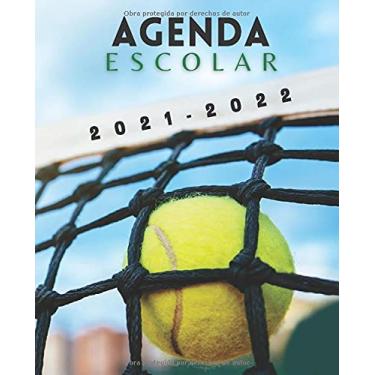 Imagem de Agenda Escolar 2021-2022 Tenis: Planificador semanal para niñas y niños | 1 semana en 2 páginas | Agenda 2021 2022 semana vista | Material escolar colegio secundaria estudiante | Portada pelota