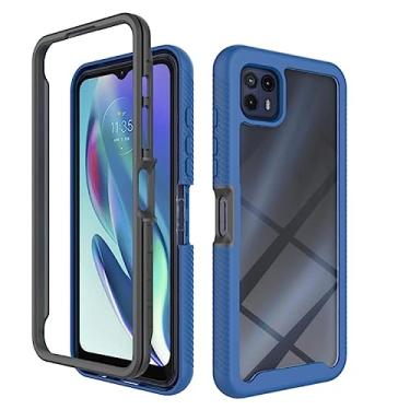 Imagem de HUANGYUNCHAO Película de vidro temperado Para Motorola Moto G50 5G Starry Sky Solid Color Series à prova de choque PC + TPU Caixa de telefone Flim de tela