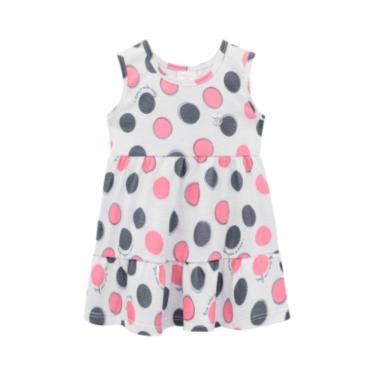 Imagem de Vestido Bebê Regata Cinza Mescla Claro Tamanho G - Abrange
