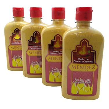 Imagem de Kit Molho de Pimenta Mendez 450ml 04 Cremosa Tradicional